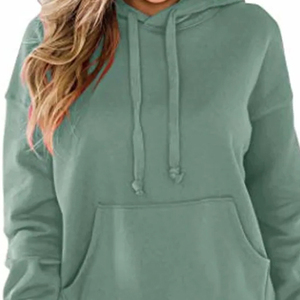 Sweat à capuche d'hiver pour femme à la mode Anti-rides et respirant Facile à porter et à laver Logo personnalisable sur le devant - Product Image 3