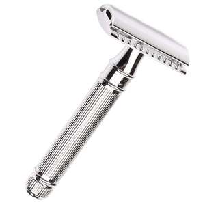 Rasoirs de sécurité de barbier fantaisie Double bords droits avec poignée antidérapante Rasoirs de sécurité de rasage de cheveux personnalisés de 5" - Product Image 5