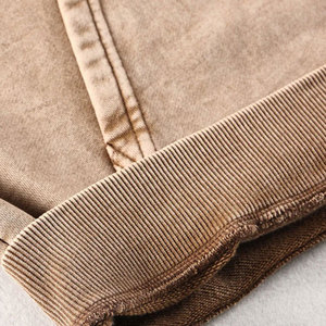 High Quality Custom <b>Oversized</b> Long Sleeve Pullover Acid Wash <b>Hoodie</b> Men Washed <b>Black</b> Vintage Faded Distress basics <b>Hoodie</b> - Product Image 5