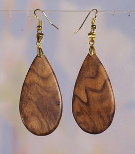 Meilleure nouveauté 2024 boucles d'oreilles boucles d'oreilles de mariage bague d'oreille femmes accessoires boucles d'oreilles en cristal bijoux noël bijoux en bois - Product Image 2