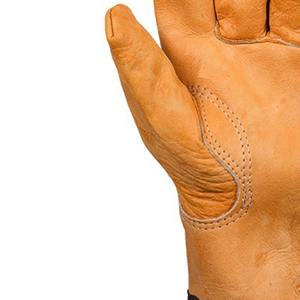 Gants de travail en cuir de vache fendu personnalisés de haute qualité résistants à la chaleur et aux coupures avec fonction anti-impact - Product Image 6
