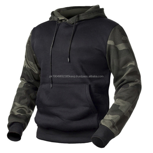Sweat-shirt à capuche décontracté pour homme, impression de logo personnalisée, sweat-shirt camouflage, sweat-shirt à capuche en molleton, taille plus - Product Image 1
