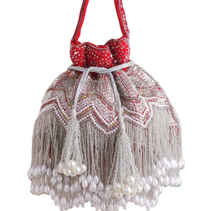 Handmade Embroidery Ethnic Wedding Gift Party <b>Bags</b> Wrist Handbag Coin Potli <b>Bags</b> Indian <b>Women</b> Party <b>Festival</b> by LUXURY CRAFTS - Product Image 1