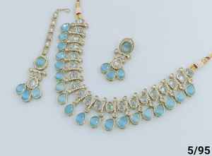 Moda último diseño de Gargantilla tradicional chapado en oro collar conjunto de joyas para mujeres - Product Image 3