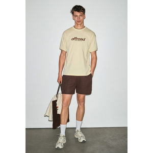 T-shirt pour homme GRIMELANGE ROUGH 100% coton biologique avec détails imprimés et bordures contrastées, coupe classique - Product Image 3
