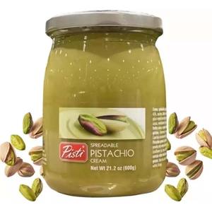 Venta al por mayor Crema de pistacho para untar 200g 350g 600g Tarro Pasta suave para untar para panadería Helado Postre - Product Image 4
