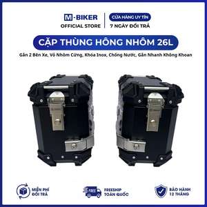 กล่องข้างอะลูมิเนียม 18 ลิตร คู่หนึ่ง พร้อมกุญแจสแตนเลส กันน้ำ สำหรับติดตั้งกับรถมอเตอร์ไซค์ รับน้ำหนักได้ 7 กก. - Product Image 6