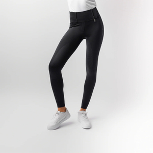 กางเกงขี่ม้าผู้หญิง ผ้าโพลีเอสเตอร์ผสมสแปนเด็กซ์ ทนทาน แบบเต็มตัว สำหรับขี่ม้า - Product Image 3