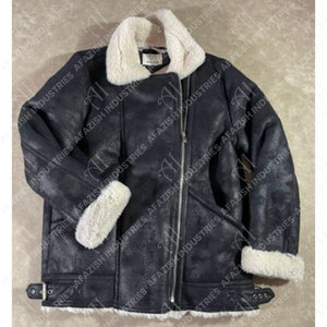 แจ็คเก็ตหนังขนแกะแท้สำหรับผู้หญิงแจ็คเก็ตหนังแกะแท้สำหรับฤดูหนาวกำหนดได้เอง2024ใหม่ - Product Image 5