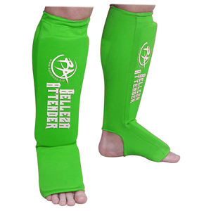 Protège-tibias en tissu élastique personnalisables de haute qualité Kickboxing Shin Protège-tibias pour karaté MMA boxe Muay Thai Training - Product Image 4