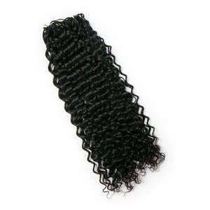   Extensions de cheveux humains vierges 100% naturels, effet vague aquatique, crochet plume, nœuds miracles - Product Image 1