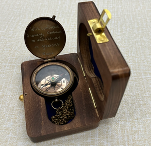 Premium QualityPersonalized Compass,Sundial Compass, Anniversary Gift, Husband Gifts, Couples Gift, Christmas Gifts - Product Image 1