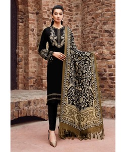 Abaya de Dubái de lujo para mujer en estilo bordado abierto con hermosa tela de satén como vestido de noche modesto para una moda elegante - Product Image 1