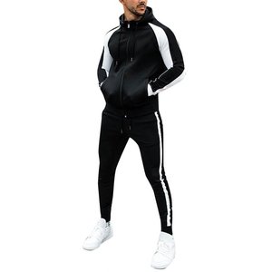 Sudadera transpirable de camuflaje para hombre, pantalones de chándal para correr, chándal de 2 piezas de talla grande para invierno - Product Image 4
