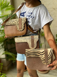 Western Style Animal Print Fur <b>Leather</b> <b>Handbag</b> <b>Leather</b> Women Stylish Sling Bag <b>Leather</b> Women Purse - Product Image 5