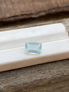 3.25 Carat Natural White-Blue Diamond Bead Amazing Loose Faceted Aquamarine Octagon Emerald Cut <b>Opal</b> <b>Necklace</b> Jewelry - Product Image 4