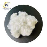 Matériau de rembourrage en polyester recyclé 15D*64mm HCS creux conjugué pour couettes et jouets, fabriqué au Vietnam