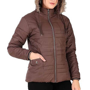 New Fashion Trendy Custom Design Winter Warm Cotton Filled Unisex Outdoor Puffer <b>Jacket</b> with Custom Logo Sheep Knitted - Product Image 5