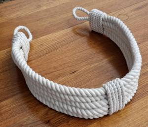 Sujetador de Cortina de Cuerda de Algodón Grueso Blanco: Decoración Boho para Ventanas - Product Image 1
