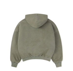 Sudaderas con capucha de talla grande para hombre con logotipo personalizado 400 GSM 100% algodón de lana de peso pesado en blanco de gran tamaño con hombros caídos - Product Image 2