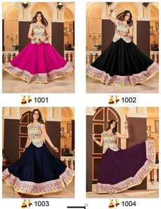 Fournisseur en gros Maruti Fashion MF703 – Ensemble Lehenga Choli en rayonne brodée de qualité supérieure avec dupatta pour mariage et exportation (cérémonie Navratri) - Product Image 2