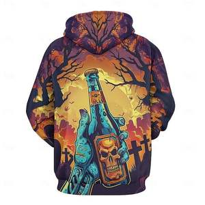 Sudaderas con capucha sublimadas al por mayor sudaderas con capucha personalizadas impresas a todo color para hombres y mujeres (OEM/ODM aceptado) - Product Image 6