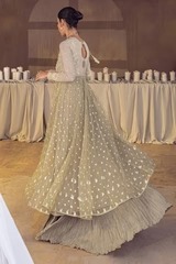 Vêtements indiens pakistanais de qualité supérieure, robe de soirée en mousseline de soie 3 pièces pour femmes, dernier design, robes de mariée à la mode pour dames - Product Image 3
