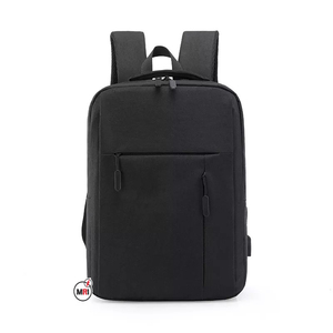 Sac à dos unisexe en nylon pour ordinateur portable avec port USB étanche style décontracté pour hommes utilisation quotidienne sangle système de transport fermeture à glissière - Product Image 6
