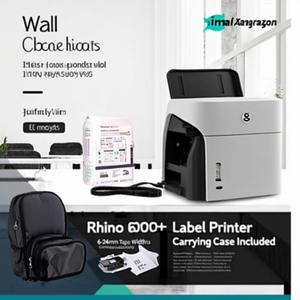 Rhino 6000+ Label Printer with 6-24mm <b>Tape</b> Widths Carrying Case Included - Product Image 3