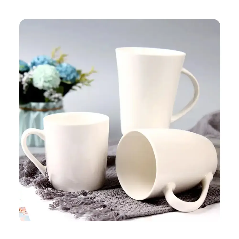 Mok Aangepast Met Logo Patroon Diy Belettering Print Hotel Cadeau Nieuwe Bone China Reclame Cup Groothandel