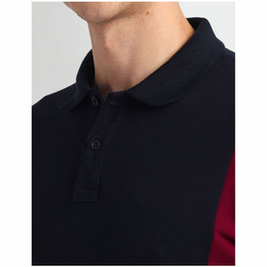 Media cremallera personalizada para hombre para camisa Polo con diseño de punto de seda helada Casual-Formal 100% cuello de algodón patrón sólido - Product Image 6