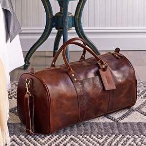 Sac à dos vintage en cuir pour homme, grande capacité, sac cylindrique, sac à dos de voyage en plein air, sac de randonnée, prix bas - Product Image 6