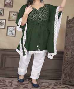 ชุดเดรสสตรีลายกลุ่ม Alphanumero ชุดเดรสอินเดีย - Product Image 4