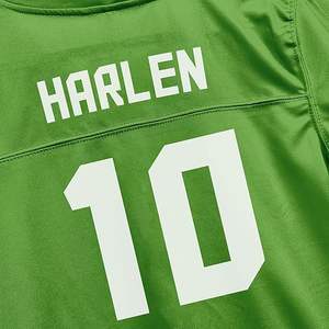 Camiseta de fútbol americano de práctica de poliéster 100% con logotipo personalizado OEM al por mayor con camiseta estampada de manga corta de alta calidad para hombre - Product Image 3