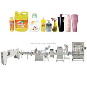 Fabricante chinês de máquina automática de enchimento de frascos de shampoo e máquina tampadora de enchimento de loção e creme