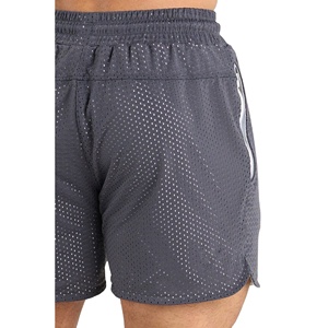 Premium Men Athletic Mesh Shorts Quick Dry Breathable Basketball <b>Training</b> Gym Running Shorts Elastic Waist Sports Fitness Shorts - Product Image 6