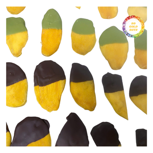 Tranches de mangue séchées moelleuses et moelleuses, goût sucré, option de collation, saveur chili et sel, style enrobé de chocolat pour la vente en gros - Product Image 4