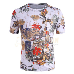 Custom Sublimated Eco-Friendly Breathable Quick Dry Durable Comfortable Casual <b>Short</b> <b>Sleeve</b> T-Shirt Men Polyester Cotton Canvas - Product Image 2