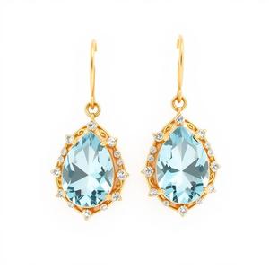 Wholesale Luxury Jewelry Earring Mixed Color Teardrop Wedding Zirconia Earrings for Women Earring - Product Image 3