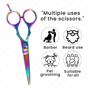 Ciseaux de coiffure à lame convexe en acier inoxydable pour barbier, équipement professionnel pour barbiers, fournisseur d'équipement de barbier commercial - Product Image 4