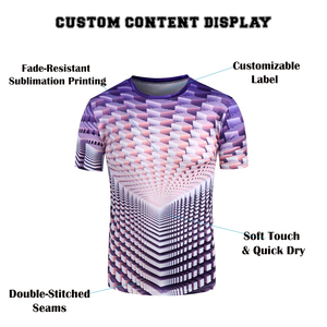 Camiseta Sublimada para Hombre, Impresión Personalizada, 100% Algodón, Ligera, Transpirable, Secado Rápido, Color y Talla Personalizados, Precio Económico - Product Image 5