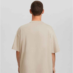 T-shirt ample et épais personnalisé avec imprimé de lavage minéral DTG avec double couche surdimensionnée 100% coton pour hommes - Product Image 5