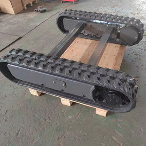 Chaude En Acier d'entraînement de voie systèmes de train d'atterrissage de châssis en caoutchouc pour terres humides jardin ferme machines de récolte tombereaux perceuse gréement - Product Image 1