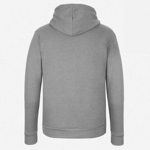 Sudadera con capucha de lana gris para hombre Sudadera con capucha informal Sudadera con cordón de color en contraste con bolsillo Kanga - Product Image 4