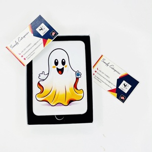 Boîte à cils Somofy Enterprises, emballage rectangulaire en carton, design fantôme d'Halloween, outil de beauté - Product Image 6