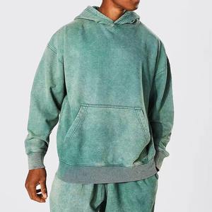 Vente en gros de sweats à capuche personnalisés pour hommes, poids lourd délavé, bonne qualité, design de qualité, sweats à capuche pour hommes en stock - Product Image 2