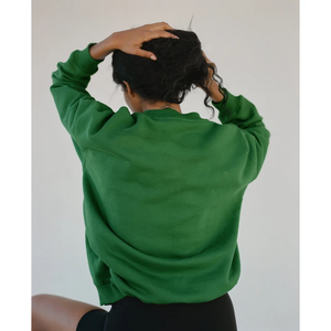 Sudadera de Manga Larga para Mujer, de Alta Calidad, Color Sólido, Suave, con Decoración de Lentejuelas, Logotipo Frontal, Nueva, Cálida y Cómoda, Cuello Alto - Product Image 3