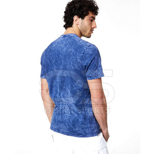 Cool Wash 100% algodón hombres lavado ácido camiseta aspecto relajado calle moda hombres lavado ácido camiseta - Product Image 2
