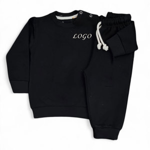 Ropa de invierno para niños personalizada de algodón de alta calidad bebé niña niños 2 piezas traje de jogging niños sudadera conjuntos de Jogger - Product Image 3