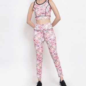 Ensembles de yoga pour femmes fabriqués en usine, best-sellers, taille élastique, vêtements de fitness, couleur et taille personnalisées - Product Image 1